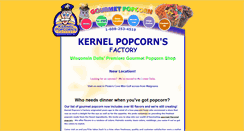 Desktop Screenshot of kernelpopcornsfactory.com